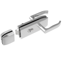 Schlösser für Glastüren inox + Gegenstück